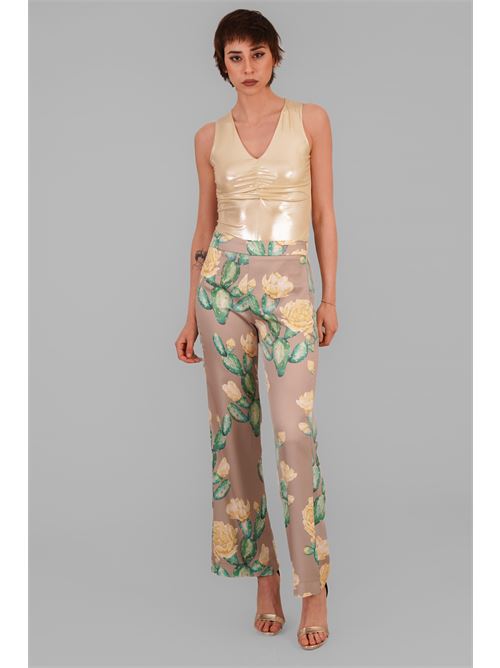 Body elastico laminato Manuela Riva | BD 03/0876 SAGIALLO